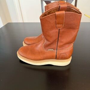 Carreta Tan Leather Ankle Boots‎ size 29 or US 11